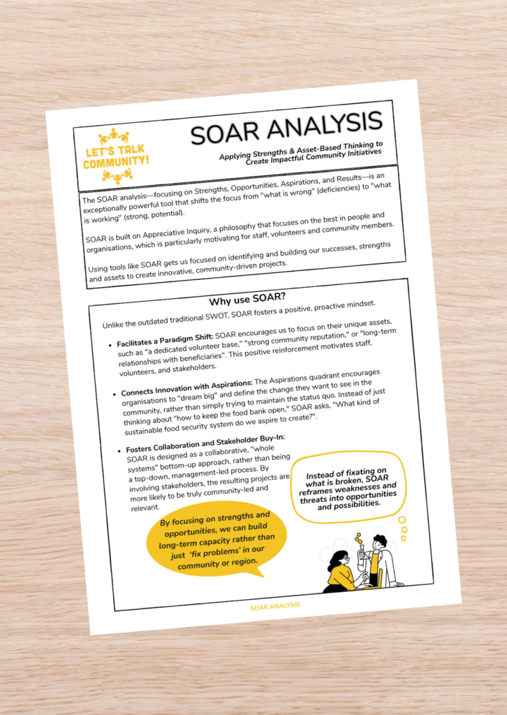 SOAR Analysis Tool for Community Projects and Initiatives